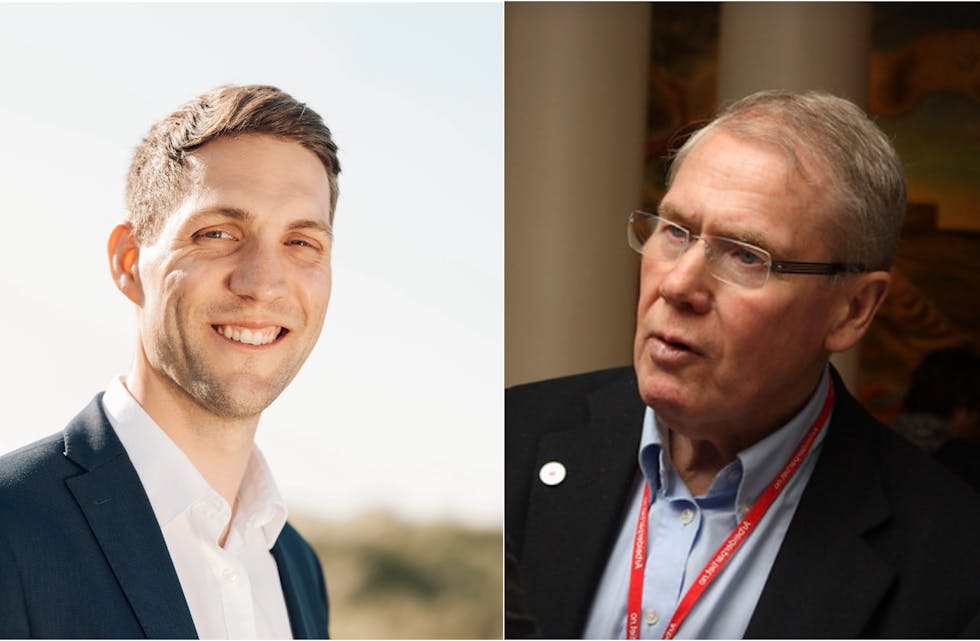 Andreas Bjelland Eriksen ( til venstre) og Gunnar Berge.