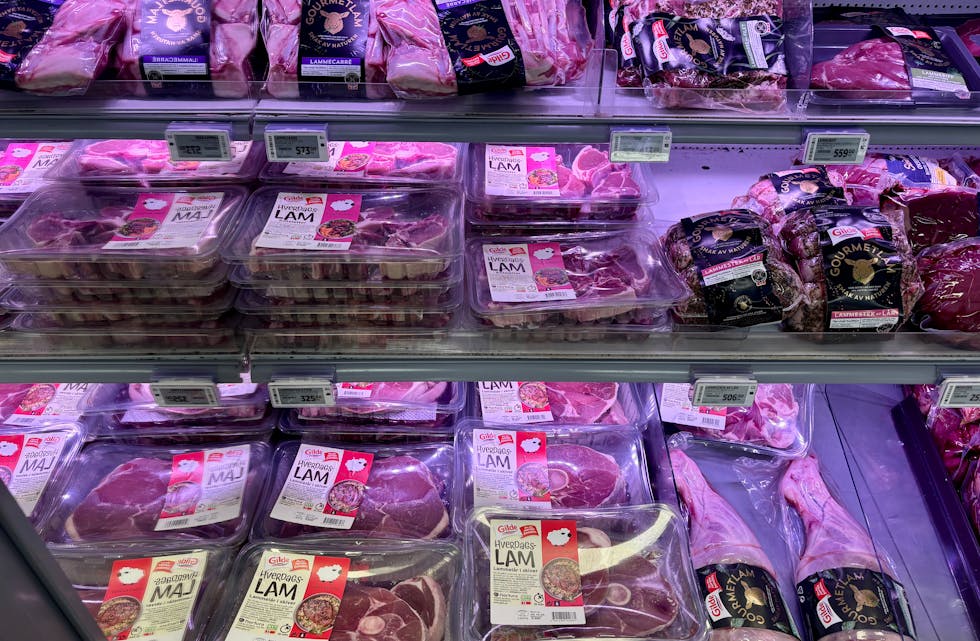 No bognar butikkane av lammekjøt. Sauekjøt er det vanskelegare å få tak i.